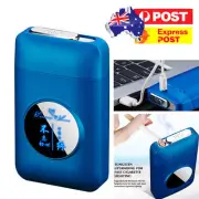 Cigarette Case with Lighter Cigarettes Holder Tobacco Box Rechargeable Lighter