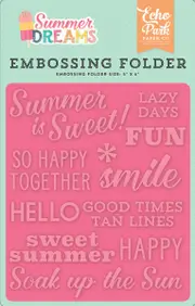 Echo Park Summer is Sweet Embossing Folder