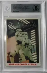 1980 TOPPS STAR WARS RICHARD BONEHILL STORMTROOPER AUTOGRAPH BAS BGS SIGNED