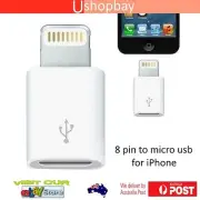 Micro USB to 8 Pin Port Adapter for 8 Pin Port Sync & Charger Converter