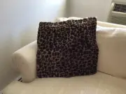 WILLIAMS SONOMA HOME LEOPARD HIDE PILLOW COVER 2O" SQ NEW