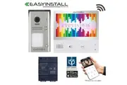 Smart WiFi Doorbell Intercom (Free Smartphone APP). Eyevision EasyInstall 2Wire WiFi Intercom Systems with 7 Inch Touch Screen WiFi Monitor and 105 Wide Angle Outdoor Video Camera Doorbell