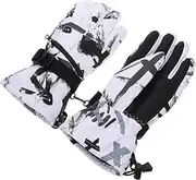 [LIFKOME] Warm Winter Riding Gloves Skiing Gloves Windproof Touchscreen Men's Long Wrist Comfortable