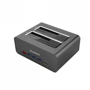 [SD352] USB 3.0 to Dual SATA Aluminium Docking Station with 3-Port Hub and 1 P