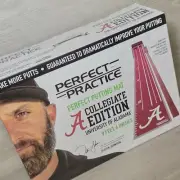 Perfect Practice Alabama University Golf Putting Training Mat 9'6" Ball Return