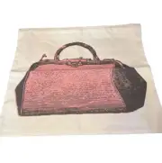 Thomas Paul Hand-Crafted Textiles Drawstring dust storage Bag Pink Purse Print