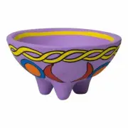 Smudging Supplies. Smudge Bowl Puple Triple Moon Clay Smudge Bowl. Cleansing