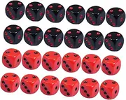 JOINPAYA Fashionable Acrylic Dice Set Number Dice for Chess Cards Portable Party Board Game Accessory