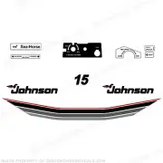Fits Johnson 1985 15hp Outboard Decal Kit - Decal Reproductions! 15 hp