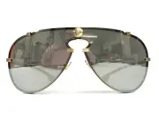 Versace Sunglasses MOD.2243 1002/6G Black Gold Aviator Frames Gray Mirror Lenses