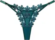 [MOANATURA] Thongs for Women Sexy Thong for Women Thong Panties Underwear Elegant Ladies Underwear Micro String One Size (XS, S, M) Thongs with Floral Lace