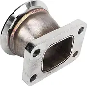 XTevu 3in V Band Flange Adapter Stainless Steel rusting Proof Smooth Flow High Strength Car Accessory Flange Turbo Adapter for T3 Turbo Exhaust Flange Adapter