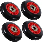 BESPORTBLE 4pcs Roller Wheel Universal Wheel Sliding Roller Wheel Replacement Exercise Abs Roller Wheel Fitness Equipment Accessories Garage Door Wheel Ab Roller Pp Black