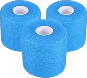 ibasenice 3 Rolls Flexible Athletic Tape Breathable Elastic Bandage Wraps for Sports Lightweight and Durable for Badminton Racket Grip and Joint Protection