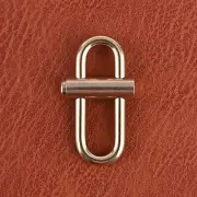 Brass Lock Keychain Smal Ovalide Locking Snap Lock Clip Buckle Carabiner HG