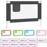Toddler Safety Bed Rail Fabric Gate Protection Multi Colours/Sizes vidaXL
