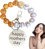Baseball Wooden Bead Bracelet - Soccer Basketball Football Baseball Bangle - Sports Favors Bracelet Women's Accessories Yechun