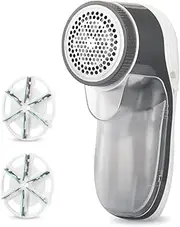 Lint Remover,Portable Fabric Shaver Sweater Defuzzer with 2 Replacement Blades, Battery Operated Lint Shaver for Clothes Fuzz, Lint Balls, Pills, Bobbles