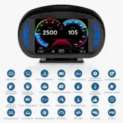 Car Head Up Display Digital Speedometer OBD2 GPS RPM KMH Overspeed Alarm System (for: Porsche)