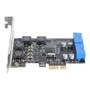 PCIE PCI Express to Dual 20 pin USB 3.0 PCI-e X1 to 2 Ports 19pin USB 3.0 Card