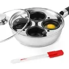 Egg Poacher Pan for Perfect Poached Eggs Nonstick Cups Poached Egg Maker Pan Sta