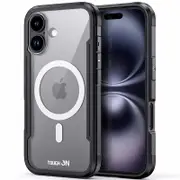 Tough On iPhone 16 Case Iron Shield with MagSafe Black