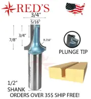 Tideway Carbide IND RC1256 CNC MDF Cabinet Door Edge 1/2" shank router bit