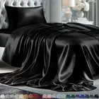 Satin Sheets Twin Set 3pcs Comfy Hotel Luxury Silk Feel Satin Bed Sheets Twin