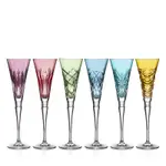 Waterford Winter Wonders Colored Flutes, Set of 6