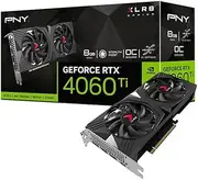 PNY RTX 4060 Ti VERTO Overclocked 8GB GDDR6 128Bit Gaming (Gamer) Graphics Card (VCG4060T8DFXPB1-O)