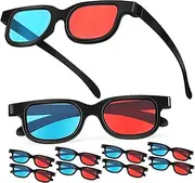 WOFASHPURET 10pcs Glasses Red- Lens for Movies and Tv Ultra-Light Comfortable Viewing Compatible with Monitors and Theater Screens Fits
