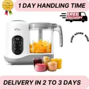 BEAR 2024 Baby Food Maker | Step Baby Food Processor Steamer Puree Blender