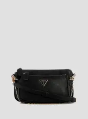 GUESS Black Noelle II Double Pouch Crossbody Bag