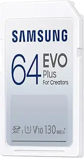 Samsung EVO Plus 64GB SDXC UHS-I U1 Full HD 130MB/s Read Memory Card for SLR and System Cameras MB-SC64K/EU