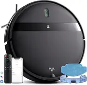 Kilgone Robot Vacuum and Mop Combo - WiFi/Alexa/App, Robotic Vacuum Cleaner, Ultra-Slim & Quiet, Tangle-Free, Auto Recharge, Multi-Surface Cleaning, Cleans Carpets, Hard Floors & Pet Hair Efficiently