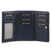 Pierre Cardin Ladies Womens Soft Italian Leather RFID Purse Wallet Rustic - Navy