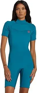 Billabong Womens Foil 2mm Back Zip Shorty Wetsuit - Marine - retention with a high-stretch combination
