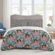 v1718 Bed Sheets Bedding Encanto Bedding Sets Cartoon Duvet Cover Lightweight 3 Piece Bet Sets for Kids Boys Girls (1 Duvet Cover and 2 Pillowcases)