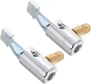 NOLITOY 2pcs Air Pump Connector Tires Quick Connect Air Hose Fittings Air Compressor Hose Adapter Tire Inflator Extension Hose Tire Inflator Nozzle Dual Head Air Chuck Zinc Alloy