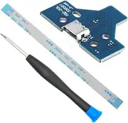 MMOBIEL Charging Port Replacement for PlayStation PS4 Controller Dualshock 4 Model: JDS-001 12 Pin Flex Cable Incl (+) Screwdriver