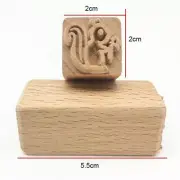 1PC Wood Blocks Pottery Stamp DIY Emboss Modeling Ceramic Texture Clay Art Tools