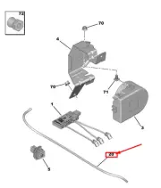 PEUGEOT 208 MK2 P21 Alarm Harness 9834134380 New Genuine