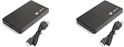 Binxind 2X USB 3.0 HDD Enclosure 5Gbps 2.5Inch HDD Case SATA External Closure HDD Hard Disk Case Box for PC Hard Drive Case