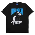 PUTIH HITAM INSURGENT CLUB 重量級 T 恤 KAOS GREEDY BLACK KAOS 復古