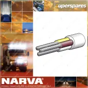 Narva 15A 4mm Multicore Battery Cable Wire 30M Length White Yellow Brown