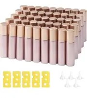 45 Pcs Thick Glass Roller Vials, 10 ml Empty Roll on Bottles