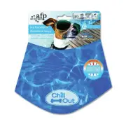 XL - Dog Cooling Bandana Ice Neck Collar AFP Chill Out Pet Cool Scarf Cold X Lar