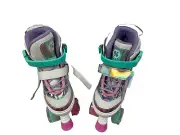SULIFEEL Kid's Adjustable Rainbow Roller Skates Size US:13C-3 Y (187)