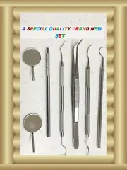 Dental Tartar Calculus Plaque Remover Tooth Scraper,Scaler Mirrors Set 6 pc
