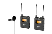 UWMIC9-Kit1- RX9+TX9 2 PERSON WIRELESS LAVALIER MICROPHONE SYSTEM WITH PORTABLE DUAL-CHANNEL CAMERA-MOUNTABLE RECEIVER